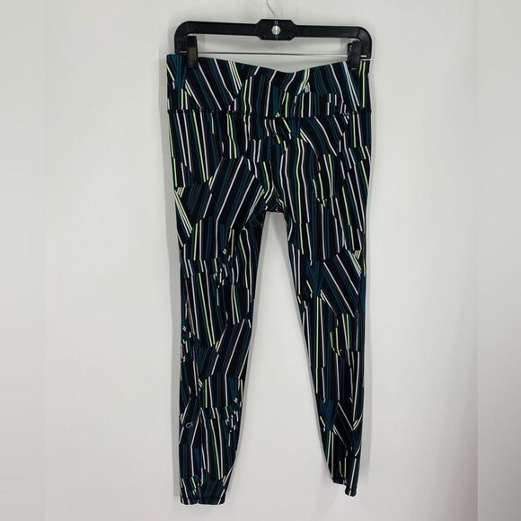 GAP Black and Blue Leggings with Artistic Design size M - Picture 3 of 3